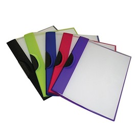 C-Line Clip 'N Go Swing Clip Report Cover, 30-Sheet Capacity for 8.5 x 11 Inches Inserts, Pack of 24 Report Covers, Frosted, Assorted Colors (99326-24)