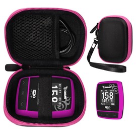 CaseSack Golf GPS Case for Swami Kiss Golf GPS Rangefinder, Izzo Swami 6000, Swami 4000, 4000+, 5000 Golf GPS Rangefinder; Garmin Approach G30, G6, G7., Black with pink zip