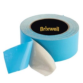 Brixwell 2 Rolls - Blue Double Coated Carpet Tape 2 Inch x 25 Yard Made in the USA