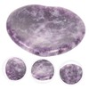 Healeved Methyst Crystal Worry Stone Decorative Massage Scraper Anxiety Relief