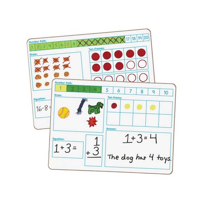 Solving Problems Two-Sided Dry Erase Boards Set