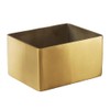 American Metalcraft GSPH4 Rectangular Gold Sugar Packet Holder, Satin Finish,