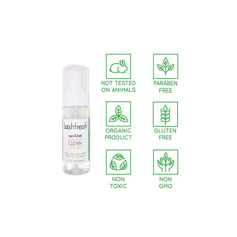 Lashfresh Foaming Clean Wash for Eyelash Extensions and Natural Lashes