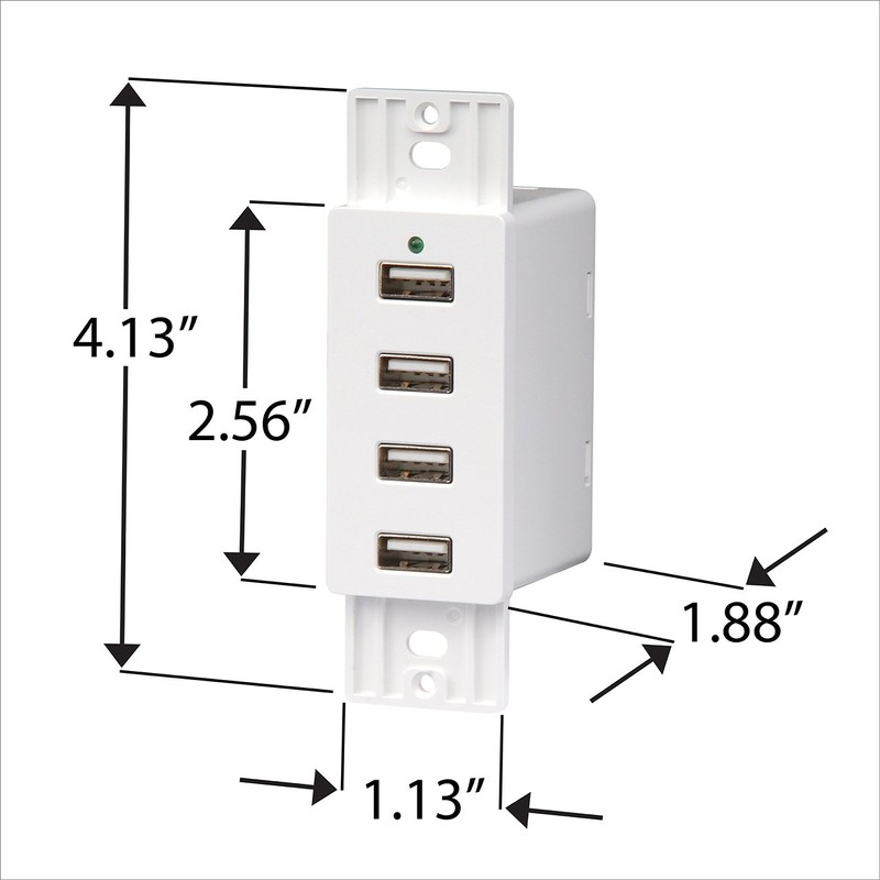 Magnadyne Wall Mount USB-A Charging Ports for RV & Vehicle