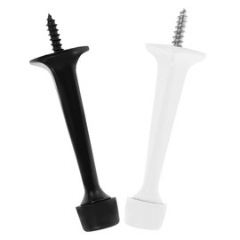 DOITOOL 2Pcs Heavy Duty Door Stopper with Soft Head Wall Protector for Home and Office Non Slip Weatherproof Design Prevents Door Damage Suitable for Various Spaces Random Color