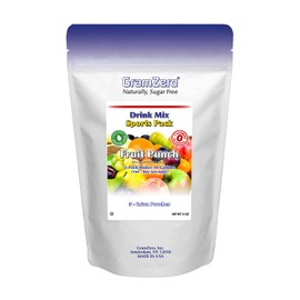 GramZero Fruit Punch Sugar Free Drink Mix Sports Pack, Great For Nutrition Club Loaded Teas, Zero Calorie, Stevia Sweetened