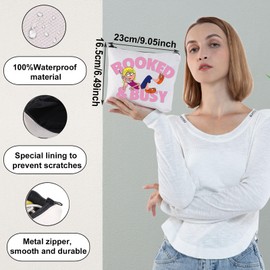 WZMPA Gordo & Miranda Cosmetic Makeup Bag Gordo & Miranda Fans Gift Booked & Busy Zipper Pouch Bag For TV Series Fans, Booked & Busy, Fit