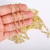 ALEXCRAFT 12 Feet 14K Dainty Gold Plated Brass Paperclip Chain