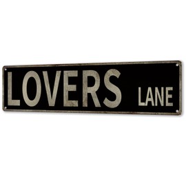 MOLESS MOLESS Lovers Lane" Y2K Room Wall Decor Aesthetic C16x4 Vintage Street Signs for Bedroom | Sassy Posters Decorations for Downtown Girl Room Girly Bedroom Teen College Dorm, 2368