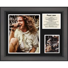Framed Pearl Jam Band Discography 11"x14" Music Three Photo Collage