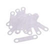 BLUECELL 100 Pcs Clear Non-Slip Rubber Clothes Hanger Grips Clothing