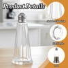 24 Pieces Clear Tower Glass Salt and Pepper Shakers, 1