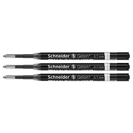 SCHNEIDER Gelion+ Gel Ink Refills 0.7mm Black (Pack of 3)