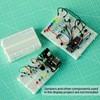 ELEGOO 3PCS 400 tie-Points breadboard, 4 Power Rails for Arduino