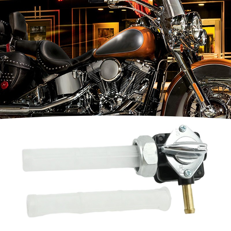 Anxingo 61338-94D Motorcycle Fuel Valve Petcock Switch with Male Thread