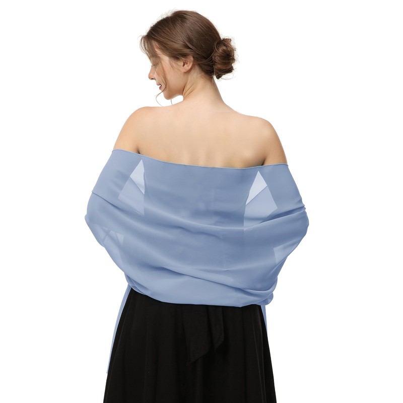Chales y envolturas de gasa para vestidos de noche para