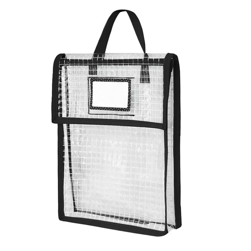 Mesh Pouch, Clear Holder, A4, Velcro Included, Handbag, Carrying Bag,