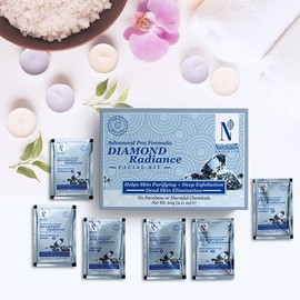 NUTRIGLOW NATURAL'S Advanced Pro Formula Diamond Radiance Facial Kit For Make Skin Acne & Spot Free,Brightens Up Dull Skin, 60gm Multicolor