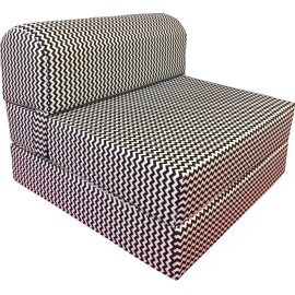 Amfuton Zig Zag Sleeper Chair Folding Foam Beds, Portable Mattress 6x32x 70