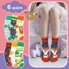 Queenshin Funny Girls Novelty Socks Crazy 3D Print Patterned Teen