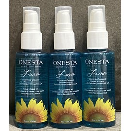 Onesta 3 PACK! ONESTA BEAUTIFUL HAIR LUMA ORGANIC ARGAN KUKUI LIGHTWEIGHT HYDRATING OIL