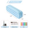 RSRSLEII Cute Silicone Makeup Brush Holder with Holes, Soft Portable
