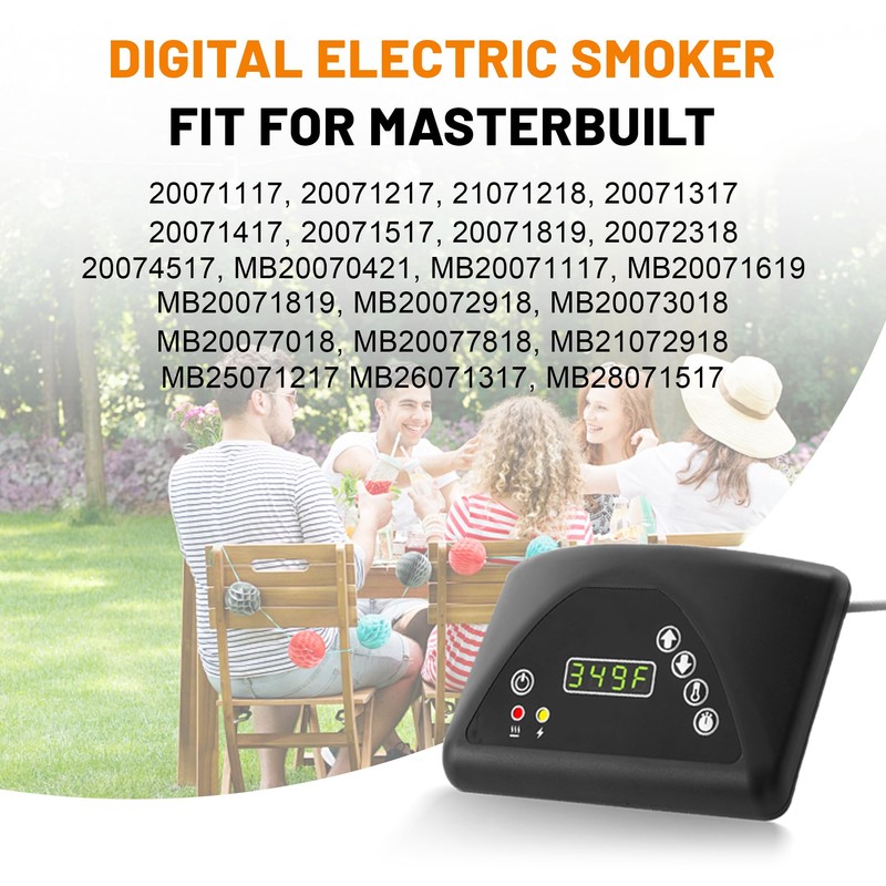 Electric Smoker Control Panel Compatible for Masterbuilt MB20071317/ 20071117/21071218 Electric