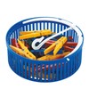 WENKO Basket Set-with 30 pegs, Polypropylene, Blue, 19 x 19