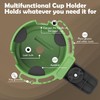 2-in-1 Upgraded Desk Cup Holder, Anti-Spill Table Cup Holder for