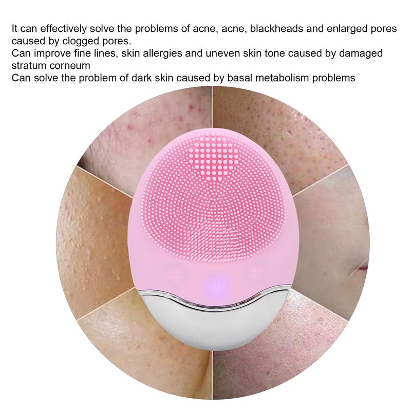 Electric Facial Cleansing Brush Wireless Charging Face Pore Deep Cleanser