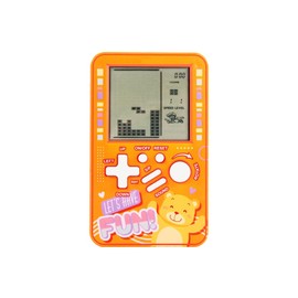 New Mini Brick Game Video Game Console Handheld Console Easy to Carry Children's Puzzle Console 23*99 Retro Vintage Retro Games Indoor Toys Outdoor Entertainment Electronics Toy Gifts (Orange)