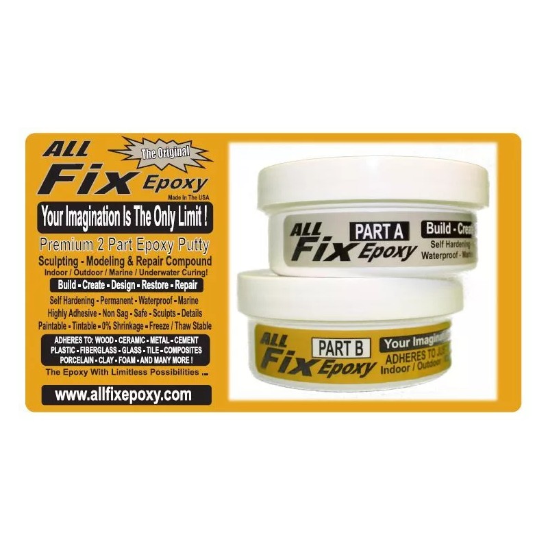 CirCut Epoxy All-Fix 2 Part A+B EPOXY Putty 8oz Kit