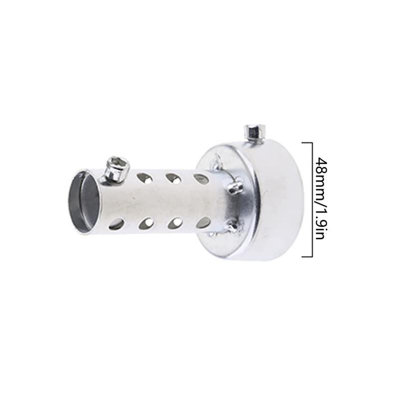 Universal Motorcycle Exhaust Silencer, Baceyong Universal Adjustable Silencer, 45 mm/1.8