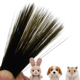 Suyasawa Plush Toy, Beard Parts, 300 Pieces, Approx. 2.8 inches (7 cm), Cat Beards, Handicrafts, Animal Mustaches, Thin Tip (Black)