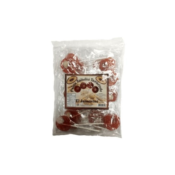 Authentic Sabores - Paleta Saladito Tamarindo 20pieces, Your order includes one bag of Lollipops with saladito Tamarind w/chili