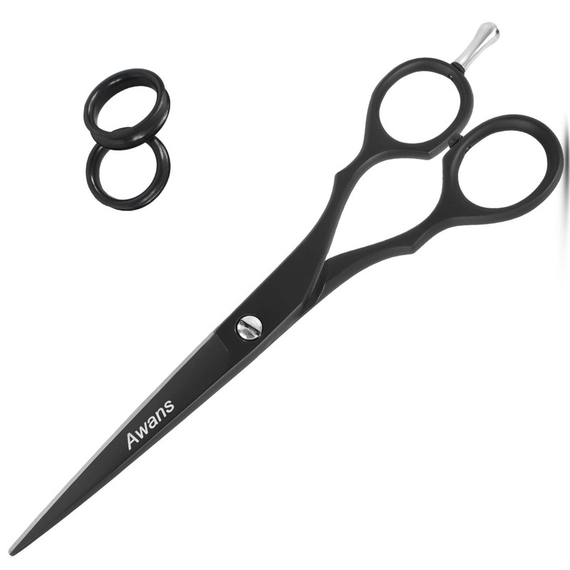 Barber Salon Scissors, Hairdressing Scissors, Shears 5.5", (Black 5.5")