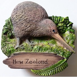 Kiwi NEW ZEALAND Resin 3D fridge Refrigerator Thai Magnet Hand Made Craft. by Thai MCnets