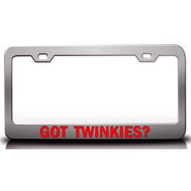 Custom Brother - GOT TWINKIES? Food Vegetable Fruit Metal Car SUV Truck License Plate Frame Ch l94