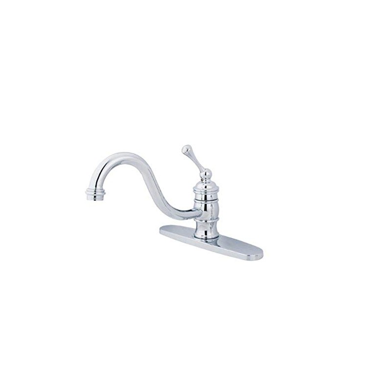 Kingston Brass KB3571BLLS Vintage 8-Inch Centerset Kitchen Faucet Less Sprayer,
