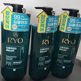 Wellness Warehouse Ryo Cheong-A Deep Cleansing Cooling Shampoo 550ml 3 packs / 웰빙창고 려 청아 딥클렌징쿨링 샴푸 550ml 3개