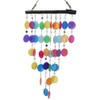 GURU SHOP Shell Mobile, Ethnic Wind Chime, Sun Catcher, Colourful,