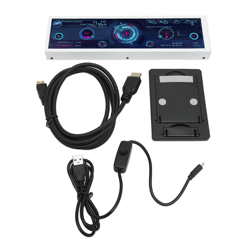 Computer Temp Monitor 8.8 Inch IPS Theme Editor Auto Off