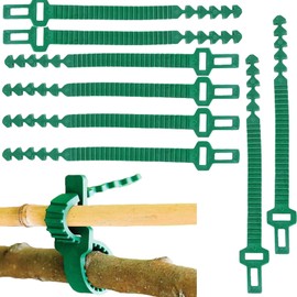 8 PCS Tree Stake Support Bands, Heavy Duty Adjustable Interlock, Reusable Garden Plants Shrub Ties 9.4 inch