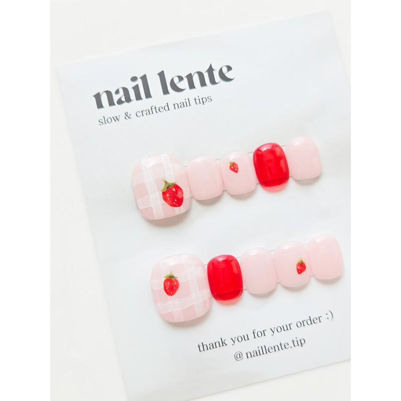 Choose 1 of 9 Nailente handmade paddy tips - design