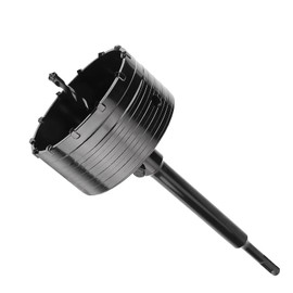 120mm / 4-3/4 inch Concrete Hole Saw with 220mm SDS Plus Connecting Rod, Cement Hole Saw for Concrete Cement Brick Wall Stone, Black (120mm (4-3/4 inch))