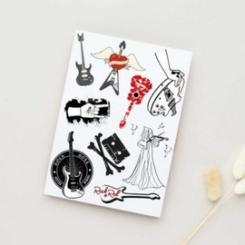Capturing the Beauty of Music in Tattoos: Guitar Art Stickers / 음악의 미를 타투로 담다: 기타 아트 스티커