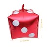 jojofuny 4pcs Dice Foil Balloons Aluminium Foil Ornaments for Themed