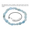 Amazing Gemstones Aquamarine Crystal Tumbled Bracelet - Stretchable