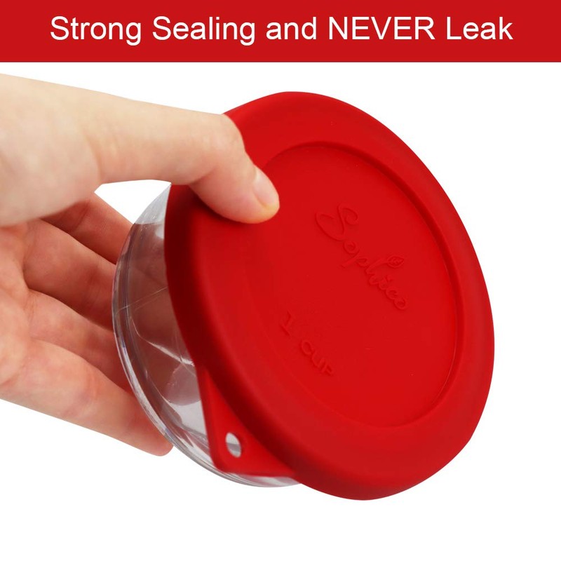 Sophico 1 Cup Round Silicone Storage Cover Lids Replacement for