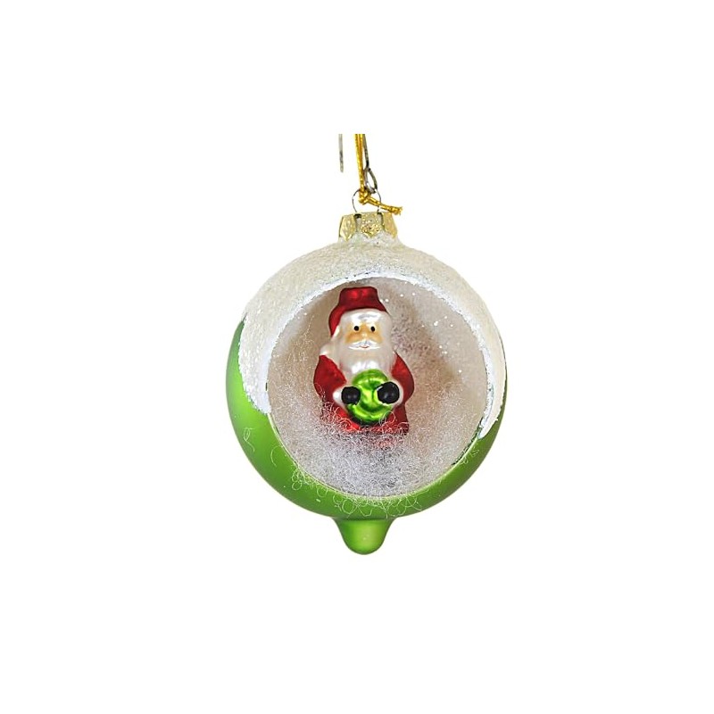 Bethany Lowe Retro Santa Indent Ornament